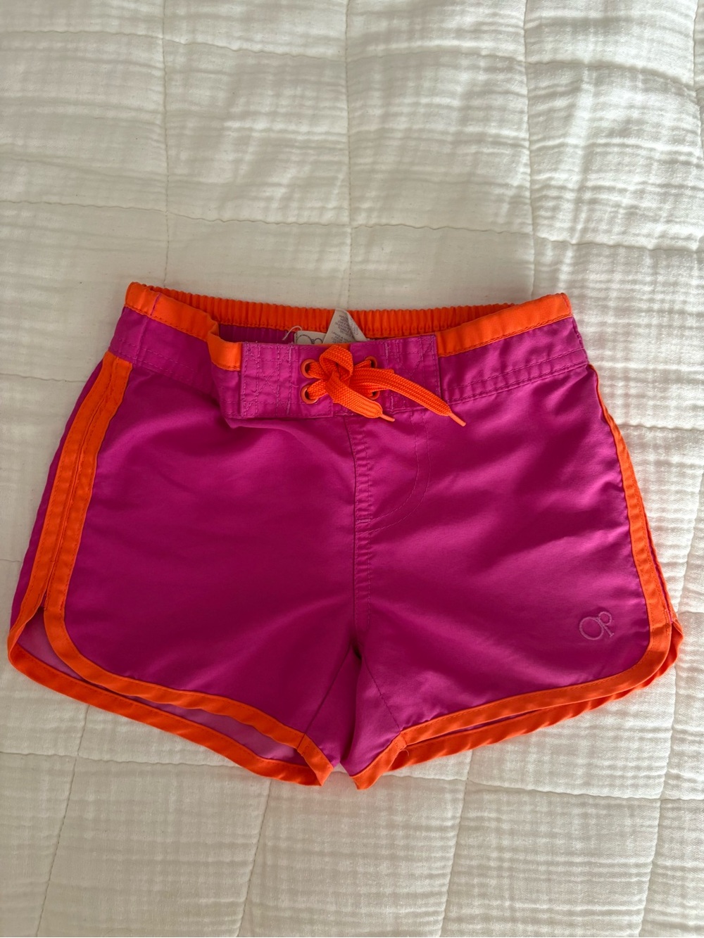 OP Hot Pink Shorts with Orange Trim